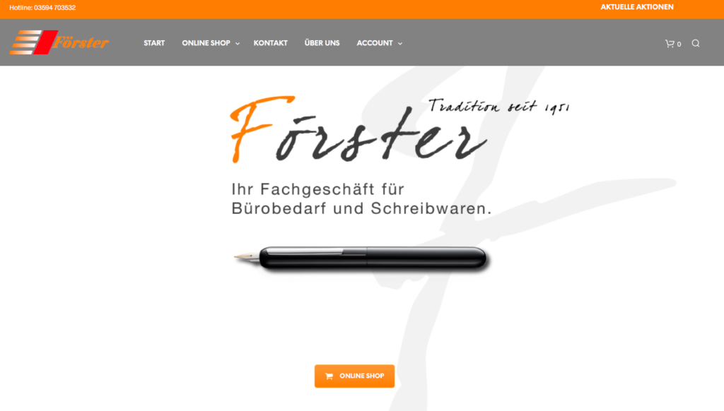 Schreibwaren Foerster Onlineshop
